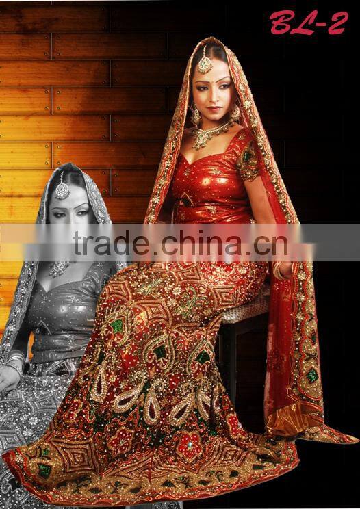 Designer embroidered bridal lehenga