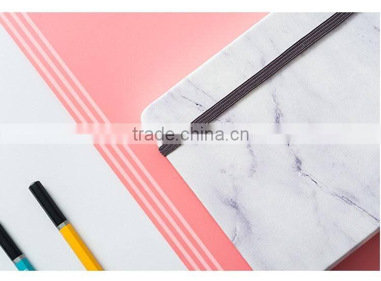 A5 PU cover planner customizable logo personal diary organizer with elastic