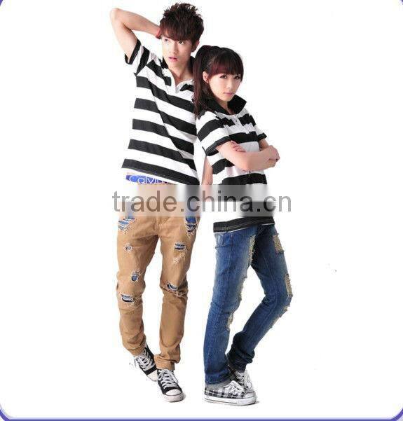 Polo T-shirts, 2013 fashion, newest hot sale popular design, Polyester/cotton Custom Design T-shirt, polo T-shirts