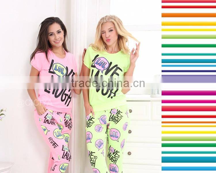 CUSTOM-MADE COTTON PRINTED FASHION DESIGNS PAJAMAS SET FOR COUPLES
