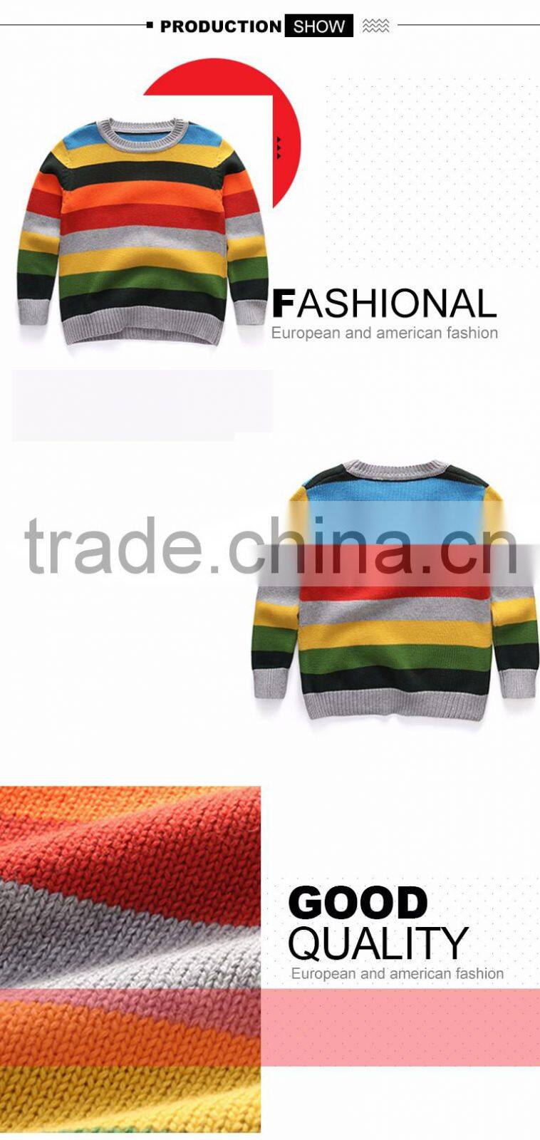 2017 baby boy new design cotton wool frocks colorful sweater with low price
