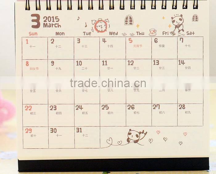Cheap wholesale wall calendar/desk calendar/2015 calendar OEM printing