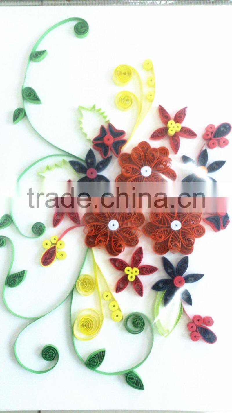 Handmade DIY colorful craft quilling paper strips set