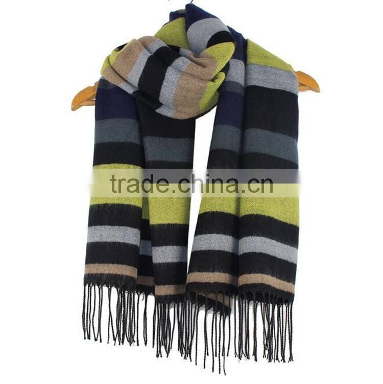 Factory supplier newest strip pashmina scarf from manufacturer