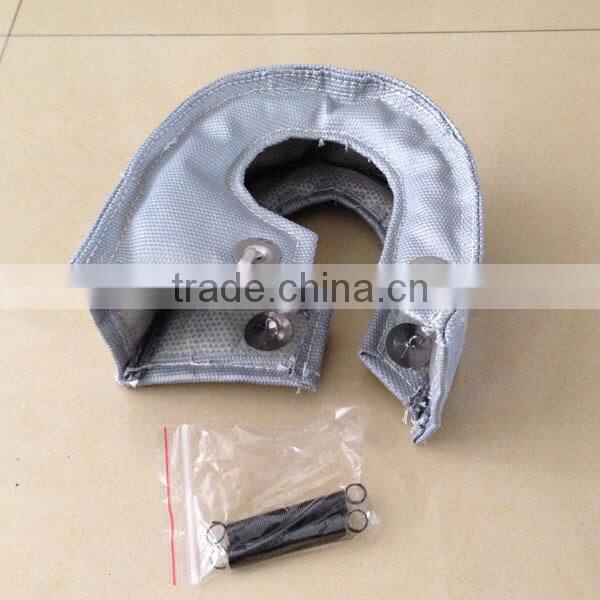 grey/black fiberglass thermal T3/T4/T6 turbo heat shield cover