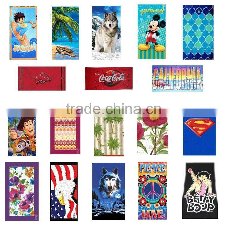 big towel with printing 70*140