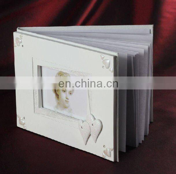 Double heart design Elegant resin signature guest book wedding party decorations