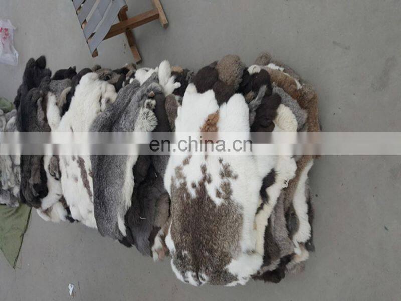 Factory Wholesale Natural tanned Rabbit Skins and all colors rabbit skins