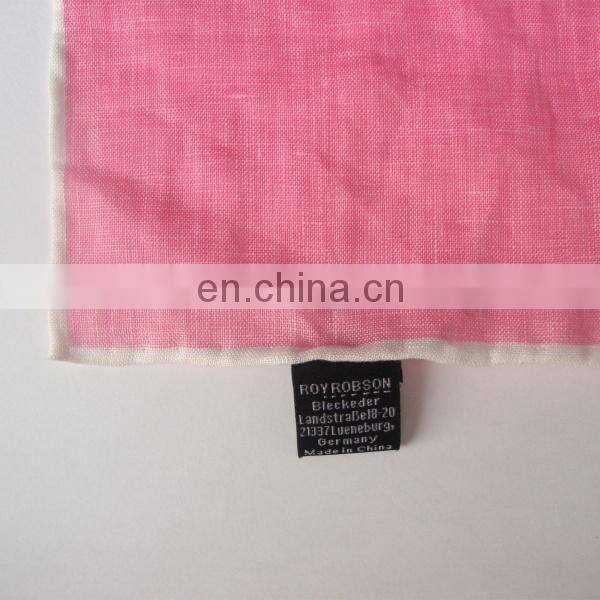 White Color Linen Pocket Square