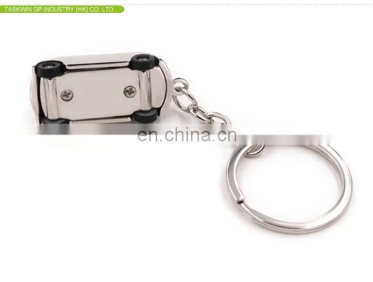 OEM wholesale customize zinc alloy shiny 3D metal car keychain