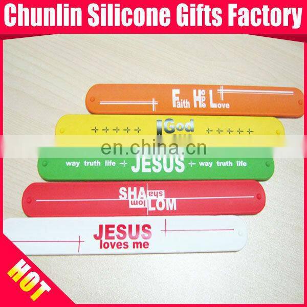 wholesale custom silicone slap wristbands