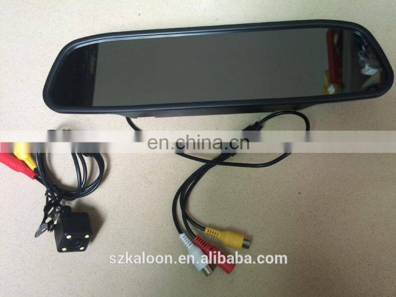4.3" car rear view mirror monitor with reversing camera