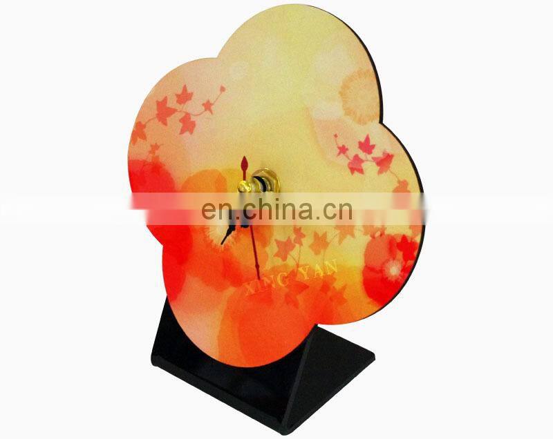 Sublimation MDF Wall Clock for home Decoration Sublimation MDF Desk Clock DIY Clock