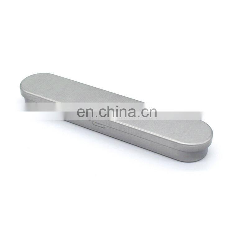 Professional metal tin box factory's cheap metal pencil case for kids with or without hinge