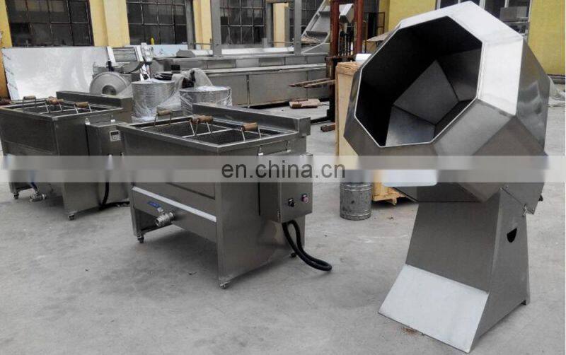 Factory Small Scale Semi Auto French Fries Making Production Line Machines Plant Fresh Potato Chips Processing Line For Sale