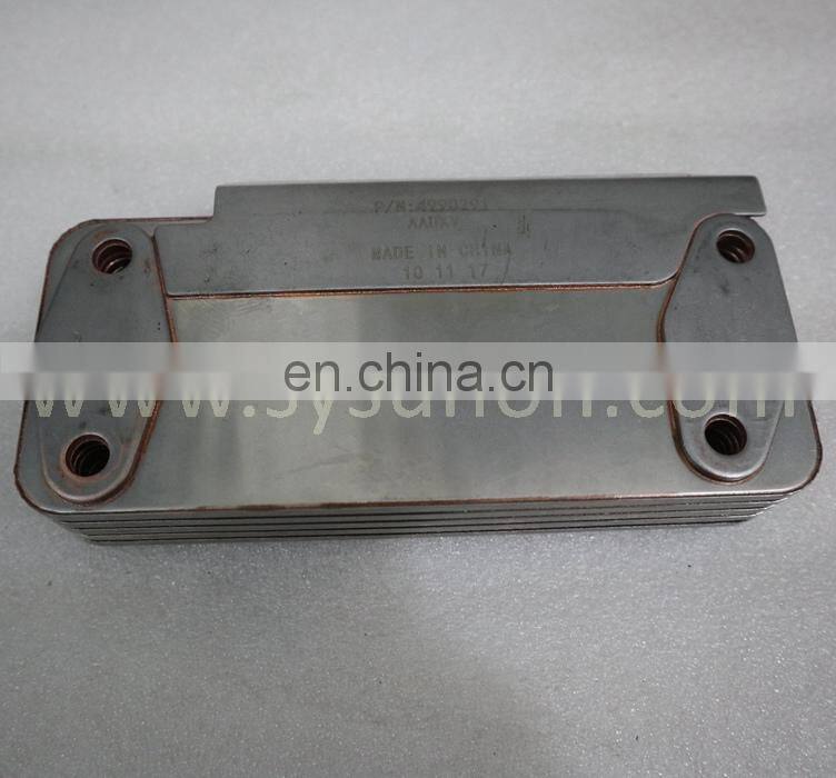 China supplier construction machinery diesel engine parts cooling system ISF2.8 ISF3.8 oil cooler oil 4990291