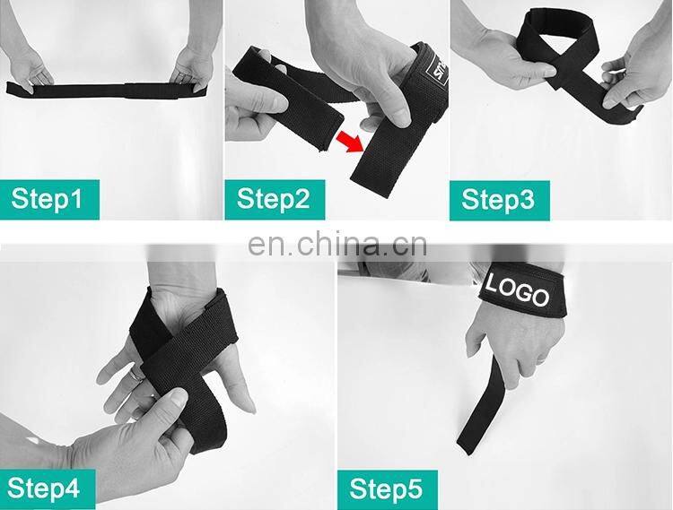 Neoprene Padded Strength Training Lifting Wrist Straps for Weightlifting, Bodybuilding, Powerlifting