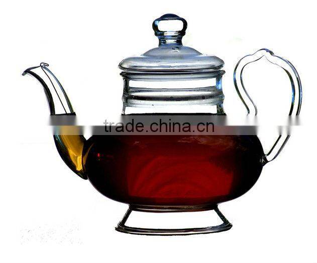 500ml Classic Glass Teapot With Coil Filter - Borosilicate Glass