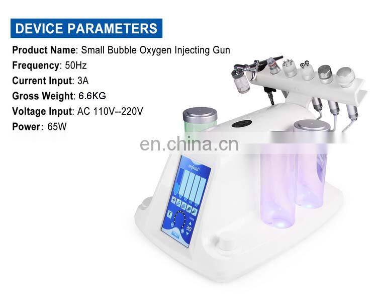 7In1 Skin Rejuvenation Rf Microdermabrasion Meso Gun Oxygen Bubble Machine