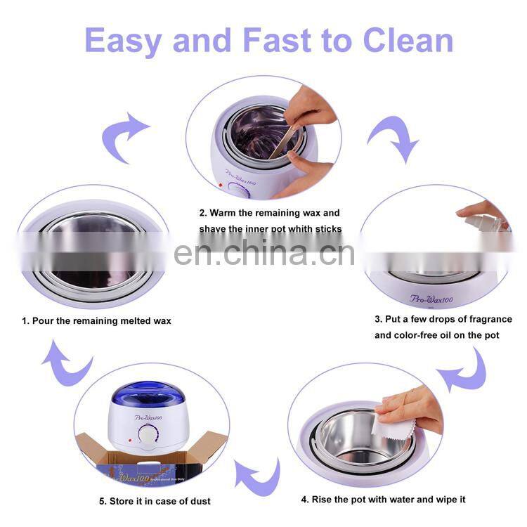 Hair Removal Electric Wax Warmer Machine Heater Hair Removal Sets Waxing Kit For Painless at Home Waxing