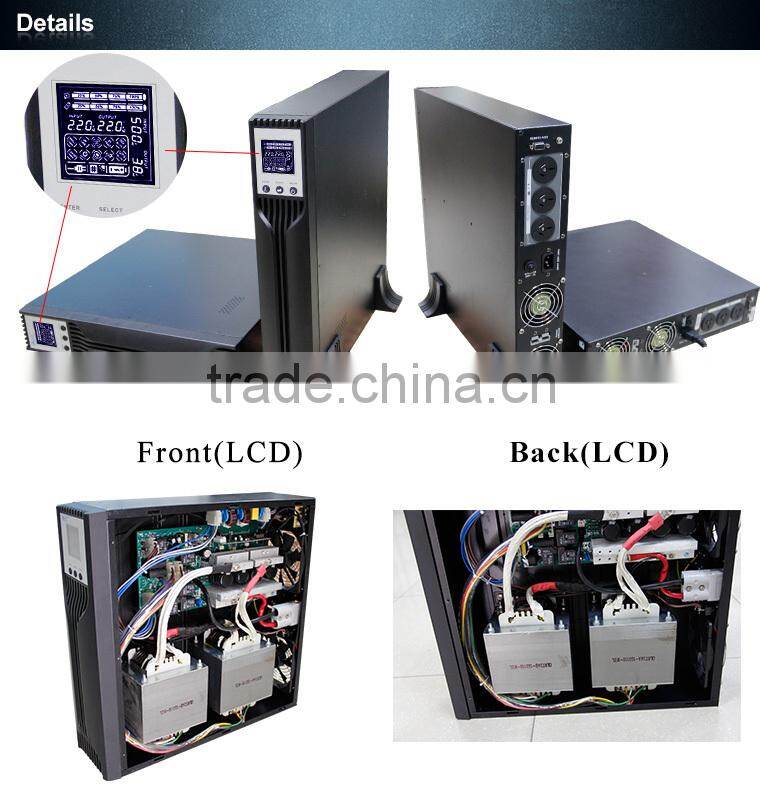 UPS Gold Supplier 1KVA-10KVA 2U Rack Mount UPS