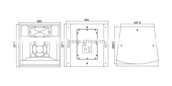 martin H2, Neodymium speaker, 10 inch passive 2-way full range loudspeaker, stage monitor speaker