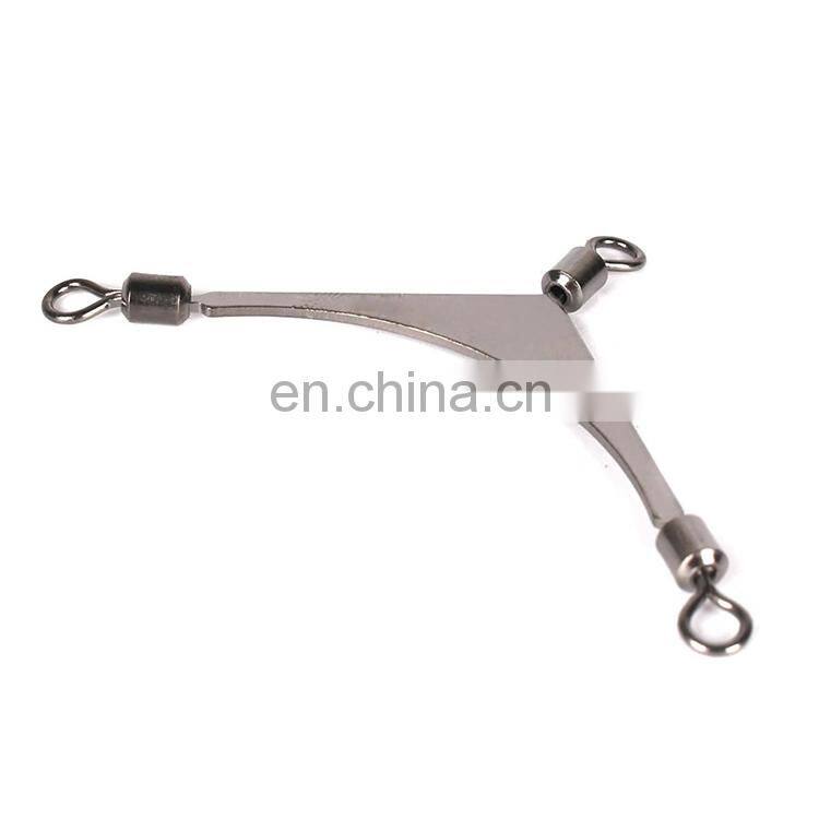 Flexible rotation Cross brass barrel fishing snap swivel