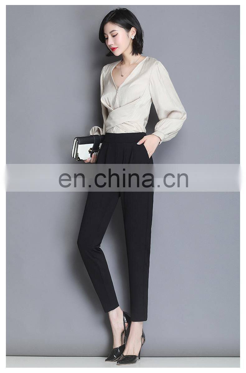 Manufacturers wholesale loose slimming bloomers women's fashion trousers plus size S-4XL