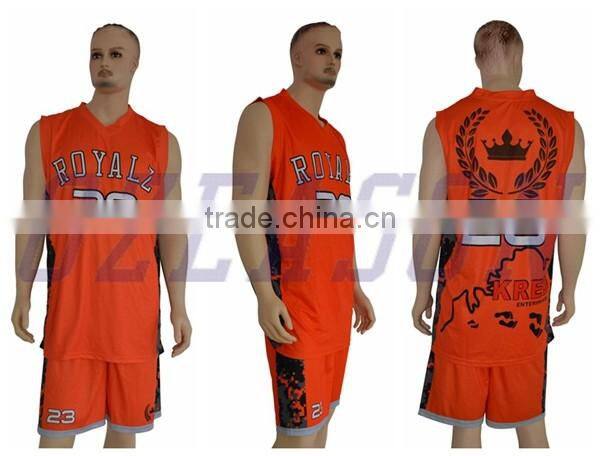 Custom made cheap jersey basketball team uniforms