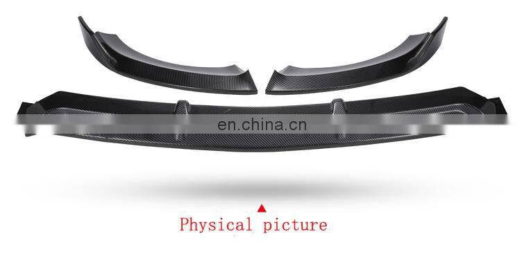 Honghang Factory Manufacture Car Exterior Parts Front Lips, Carbon Color Front Chin Spoiler For W212 E200 E260 E300 2014-2015