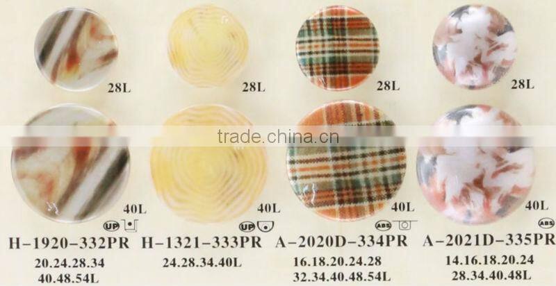 2 holes brown plastic resin button with custom made logo