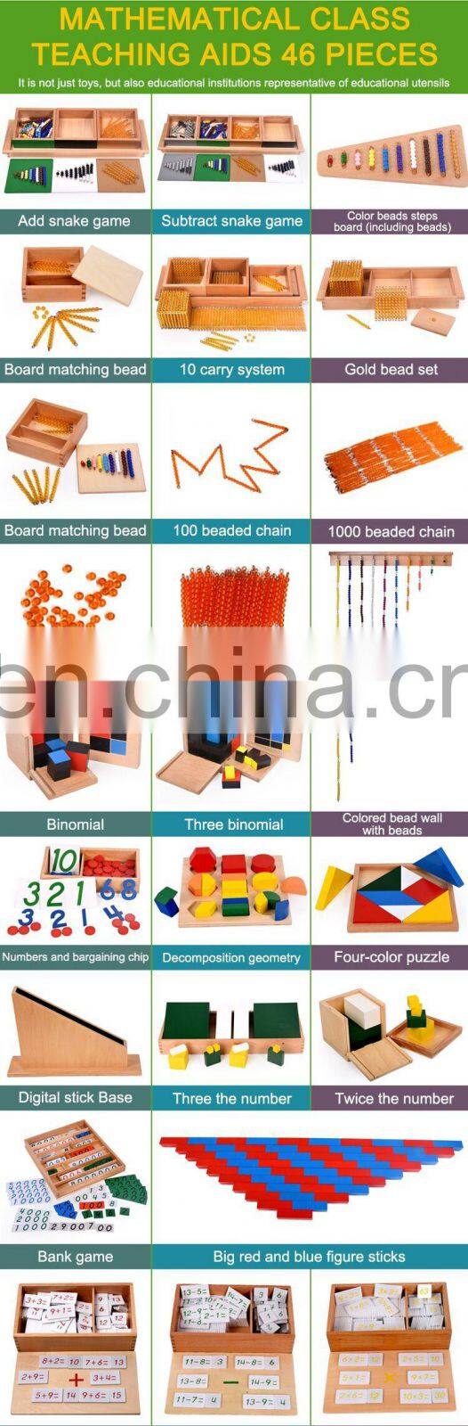 Hot Popular Puzzle Preschool Kids Educational Montessori Material Kindergarten Toys Montessori Wooden Toys