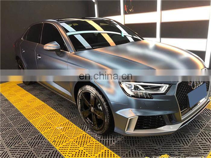Runde Top Quality For 2017-2019 Audi A3 S3 Upgrade RS3 Front Bumper Front Grille Body Kit