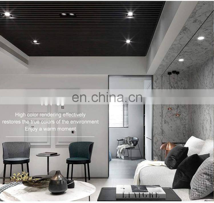 Commercial Recessed Spot Light Mount Aluminum IP20 10W COB Led Grille Light