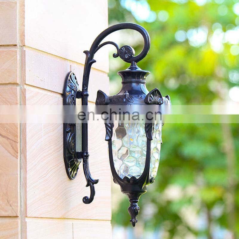 Top Quality Black Bronze Exterior Luxury Design Outdoor Waterproof Wall Lamps For Decoration Garden Porch Lights