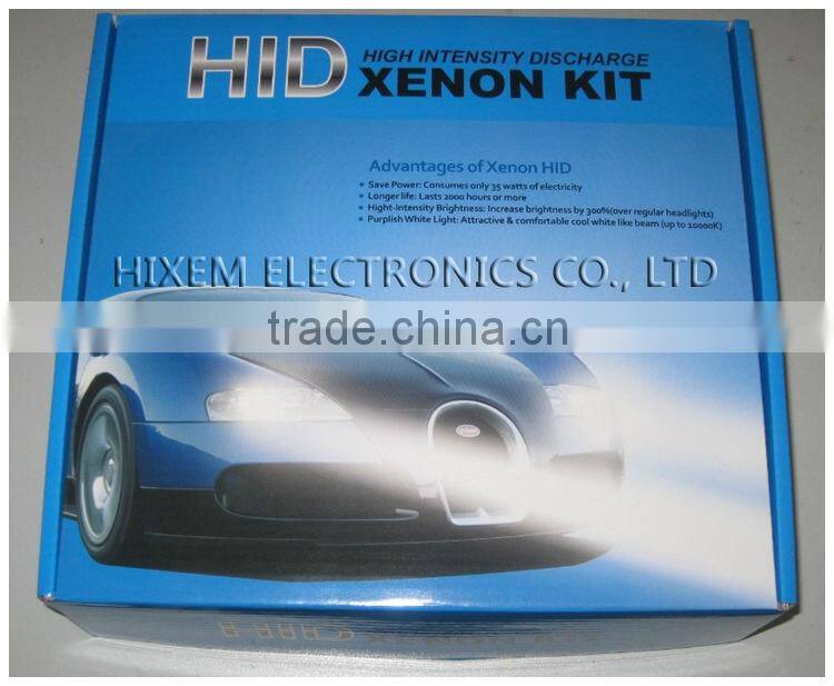 HID conversion kits, xenon kits with AC slim ballast 12V 35W HX35-37B, Less than 1% defective rate, with 1 year warranty