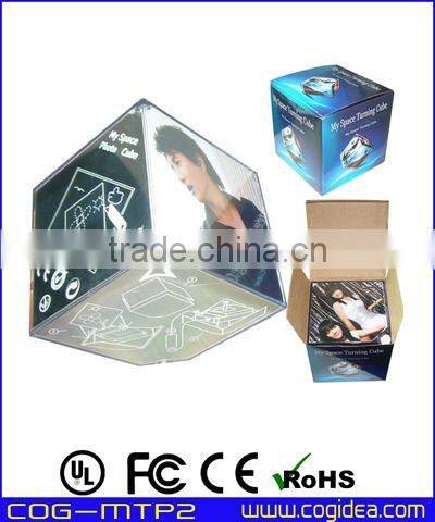 China supplier magic turning picture frame with 6 photos