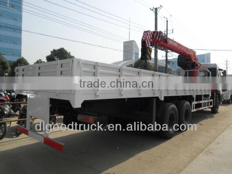 New Dongfeng 6x4 truck mounted 10tons crane SANY
