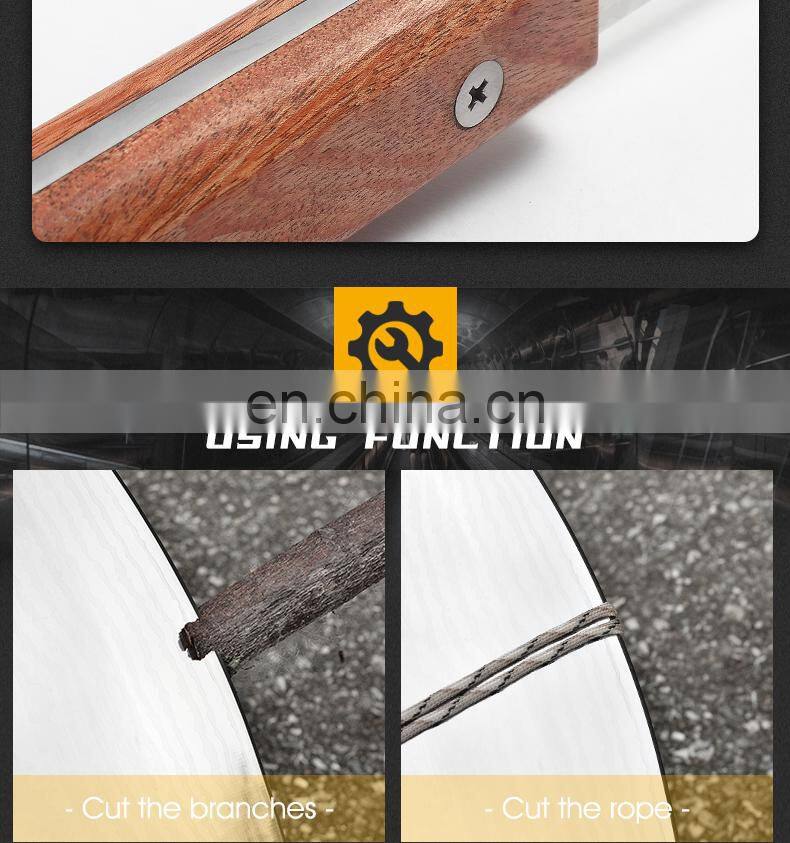 Good quality solid wood stainless steel material inflatable axe laser texture technology inflatable axe