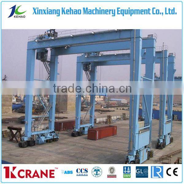 Heavy Duty Steel rubber tire container gantry cranes