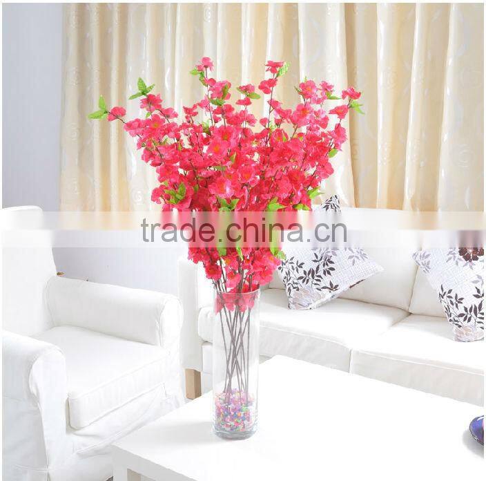 Popular Artifcial Flowers with Green Leaves, Home Decoration