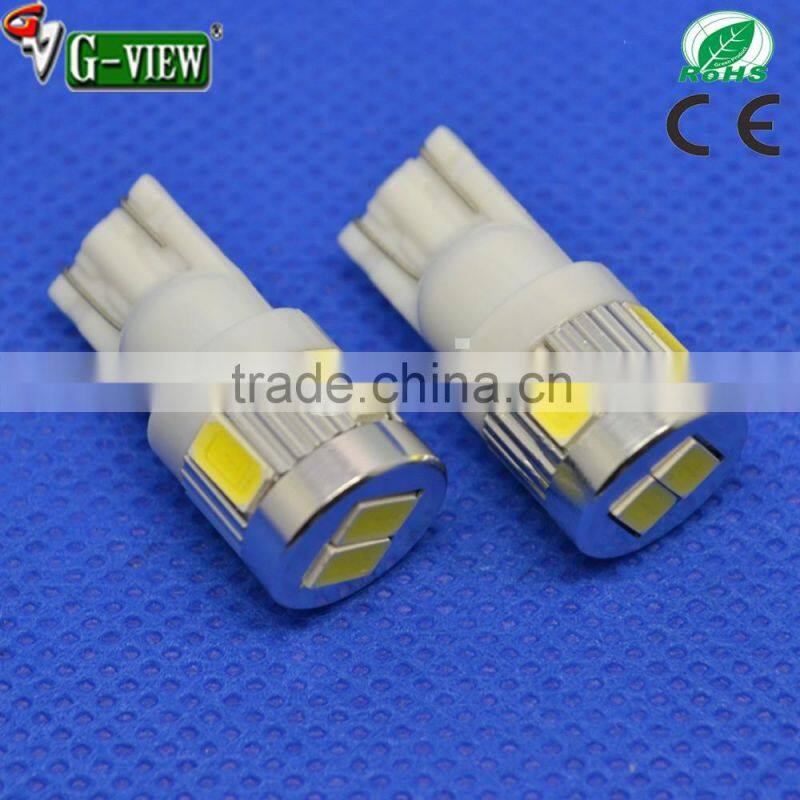 wholesale good quality t10 5630 6smd led car bulb