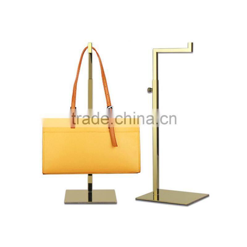 Metal Polish Gold Handbag Stand Handbag Display Stand