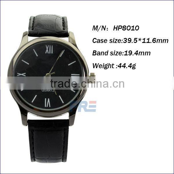 Luxury alloy case with genuine leather watch case