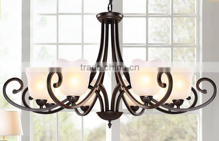 2016 new wrought iron candle chandelier