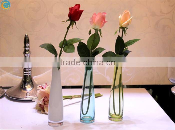 clear tall wedding table centerpiece glass vases