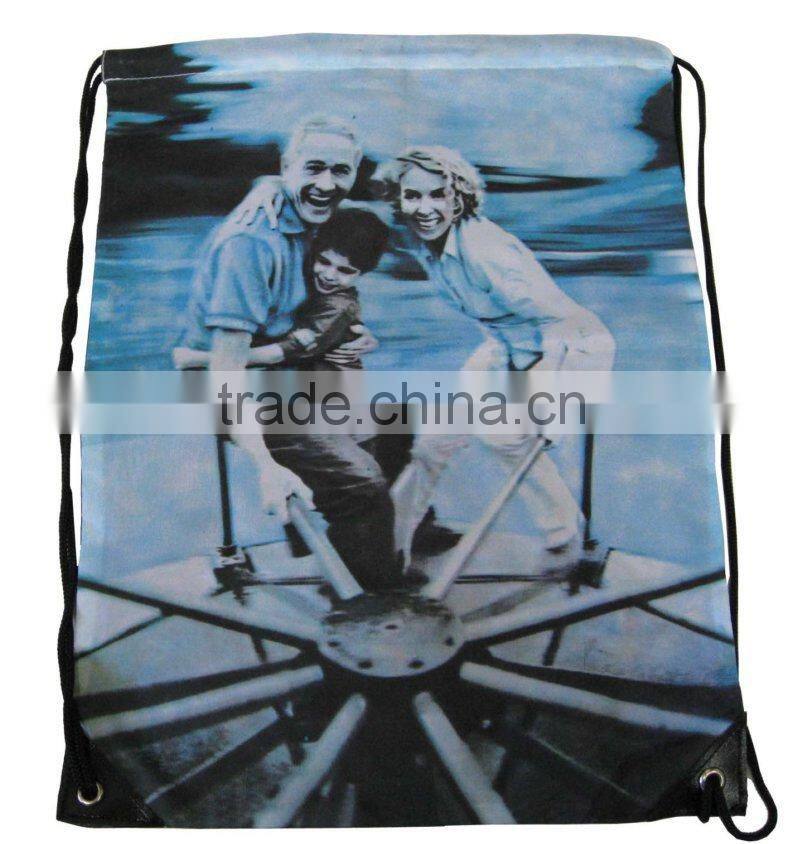 Hottest recycled printed drawstring bag