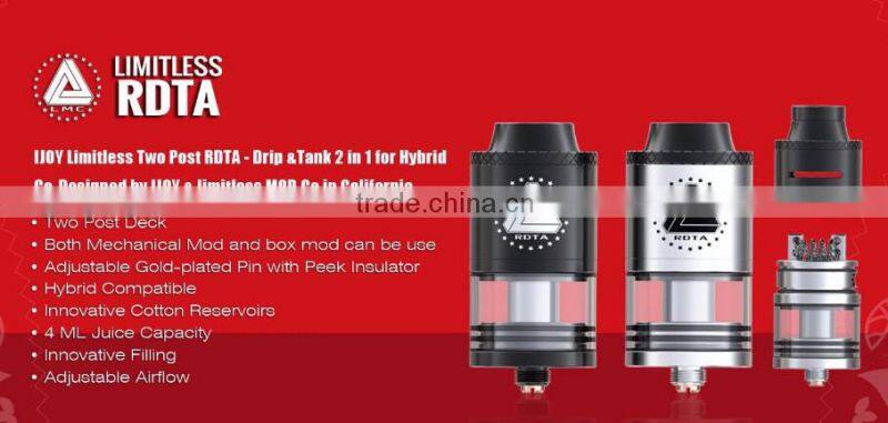Wholesale Alibaba Newest IJOY Limitless RDTA Fast Shipping Limitless RDTA from CACUQ