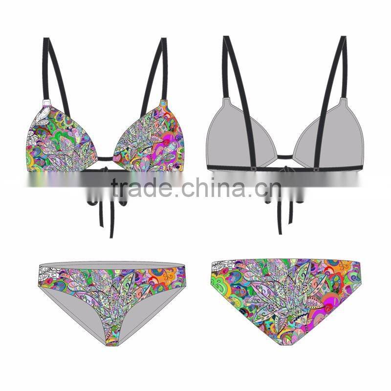(OEM Factory)Summer padded bra swimsuit swimwear bathing suit bikinis for women