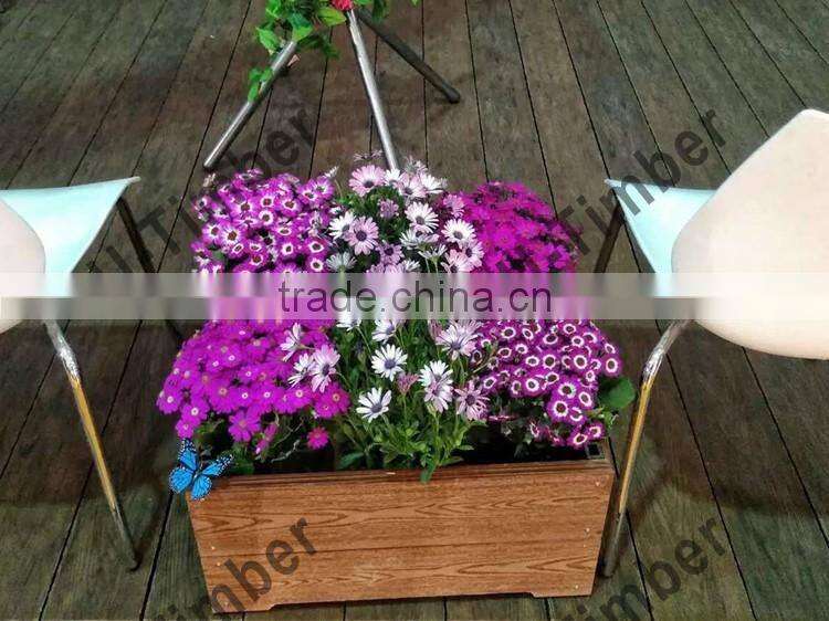 Outside decoration eco-friendly wpc garden flower box WPC flower box